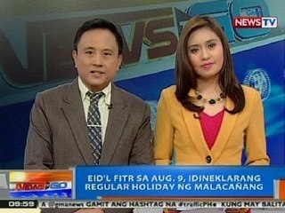 NTG: Eid'l Fitr sa Aug. 9, idineklarang regular holiday ng Malacañang