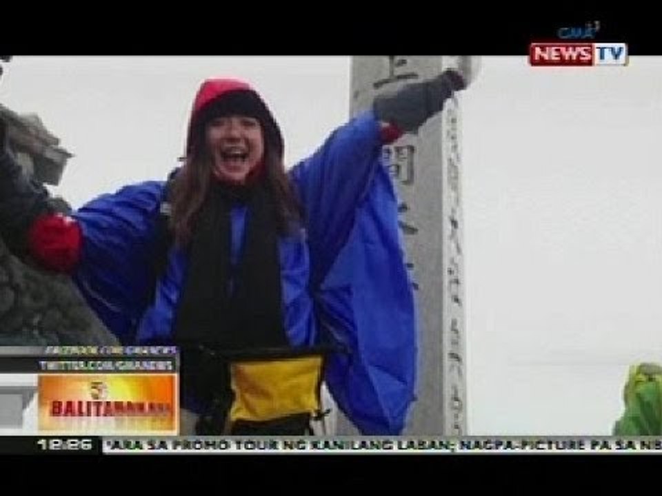 BT: Kara David, matagumpay na naakyat ang Mt. Fuji na pinakamataas na bundok sa Japan