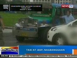 NTG: Taxi at jeep, nagbanggaan sa Taguig