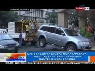 NTG: Ilang sasakyang iligal na nakaparada sa Maynila, ipinahatak ni Vice Mayor Isko Moreno
