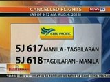 BT: Cancelled flights (Aug 4, 2013)