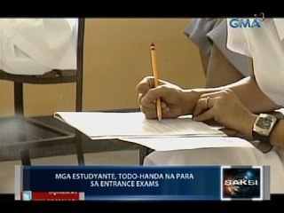 Saksi: Mga high school student, todo-handa na para sa college entrance exams