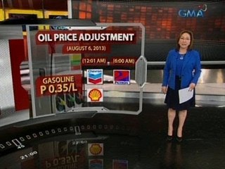 24 Oras: Bawas presyo sa gasolina, epektibo bukas