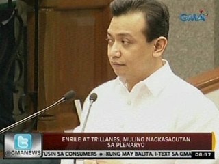 24Oras: Enrile at Trillanes, muling nagkasagutan sa plenaryo