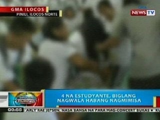 BP: 4 na estudyante, biglang nagwala habang nagmimisa sa Pinili, Ilocos Norte