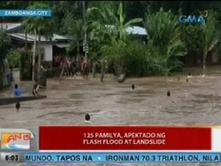 UB: 125 pamilya sa Zamboanga City, apektado ng flash flood at landslide