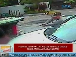UB: Suspek sa pagpatay sa isang tricycle driver sa San Rafael, Bulacan, posibleng may iba pang kaso