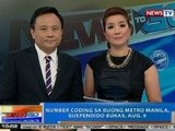 NTG: Number coding sa buong Metro Manila, suspendido bukas, Aug. 9