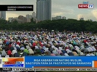 NTG: Mga kababayan nating Muslim, nagtipon para sa pagtatapos ng Ramadan