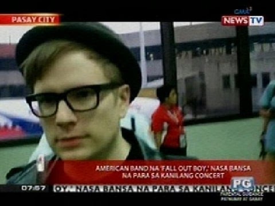 KB: American band na 'Fall Out Boy,' nasa bansa na para sa kanilang concert