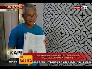 KB: Pinakamalaking english crossword puzzle, tampok sa Masbate