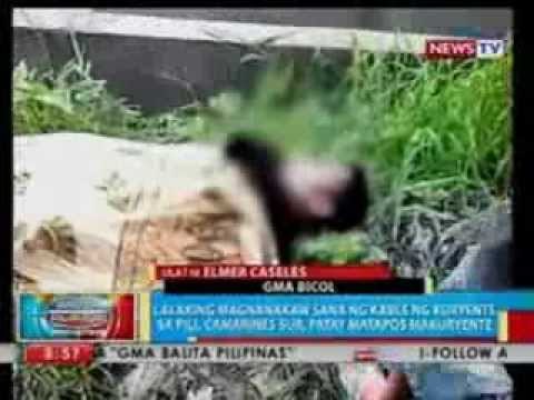 BP: Lalaking magnanakaw sana ng kable ng kuryente sa CamSur, patay matapos makuryente