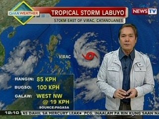 BT: Bagyong Labuyo, nagbabanta pa rin ilang probinsya sa Western at Northen Luzon
