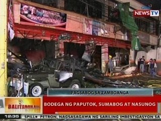 BT: Bodega ng paputok sa Zamboanga City, sumabog at nasunog