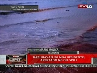 QRT: Kabuhayan ng mga residente sa Cavite, apektado ng oil spill
