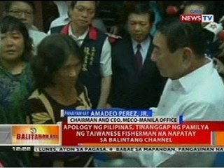 BT: Panayam kay Amadeo Perez, Jr. sa pagtanggap ng pamilya ng Taiwanese fisherman sa apology ng PHL