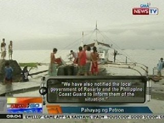 NTG: Kabuhayan ng ilang mangingisda sa Cavite, apektado ng oil spill