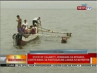 BT: State of calamity, idineklara sa Rosario, Cavite dahil sa pagtagas ng langis sa baybayin