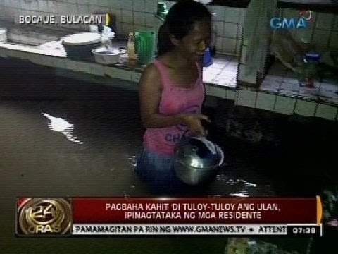Pagbaha sa ilang bahagi ng Bulacan kahit 'di tuloy-tuloy ang ulan, ipinagtataka ng mga residente