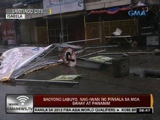 24 Oras: Bagyong Labuyo, nag-iwan ng pinsala sa mga bahay at pananim sa Isabela
