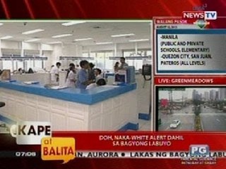 KB: DOH, naka-white alert dahil sa Bagyong Labuyo