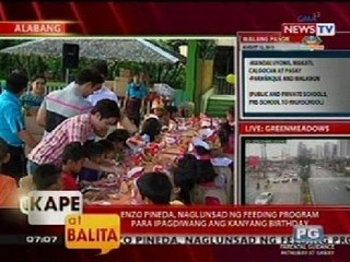 KB: Enzo Pineda, naglunsad ng feeding program para ipagdiwang ang kanyang birthday