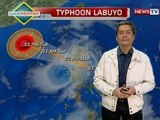 NTG: Typhoon Labuyo, inaasahang lalabas ng PAR mamayang hatinggabi o bukas ng madaling araw