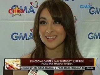 24 Oras: Dingdong Dantes, may birthday surprise para kay Marian Rivera