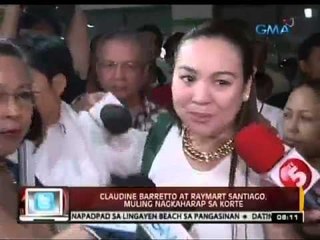 24 Oras: Claudine Barretto at Raymart Santiago, muling nagkaharap sa korte