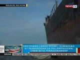 BP: Dayuhang cargo vessel, sumadsad at inabandona sa dalampasigan sa Malolos, Bulacan