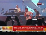 BT: Linkin Park, nagdaos ng benefit concert para sa biktima ng Bagyong Sendong sa MOA Arena