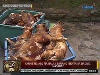 24Oras: Karne ng 68 aso na balak sanang ibenta sa Baguio, nasabat sa Pampanga