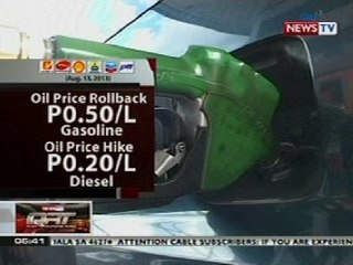 QRT: Oil price rollback (Aug 14, 2013)