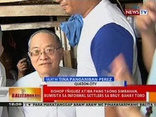 BT: Bishop Iñiguez at iba pang taong simbahan, bumisita sa informal settlers sa Brgy. Bahay Toro, QC