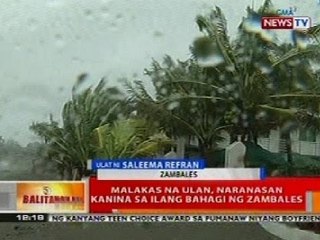 BT: Malakas na ulan, naranasan kanina sa ilang bahagi ng Zambales
