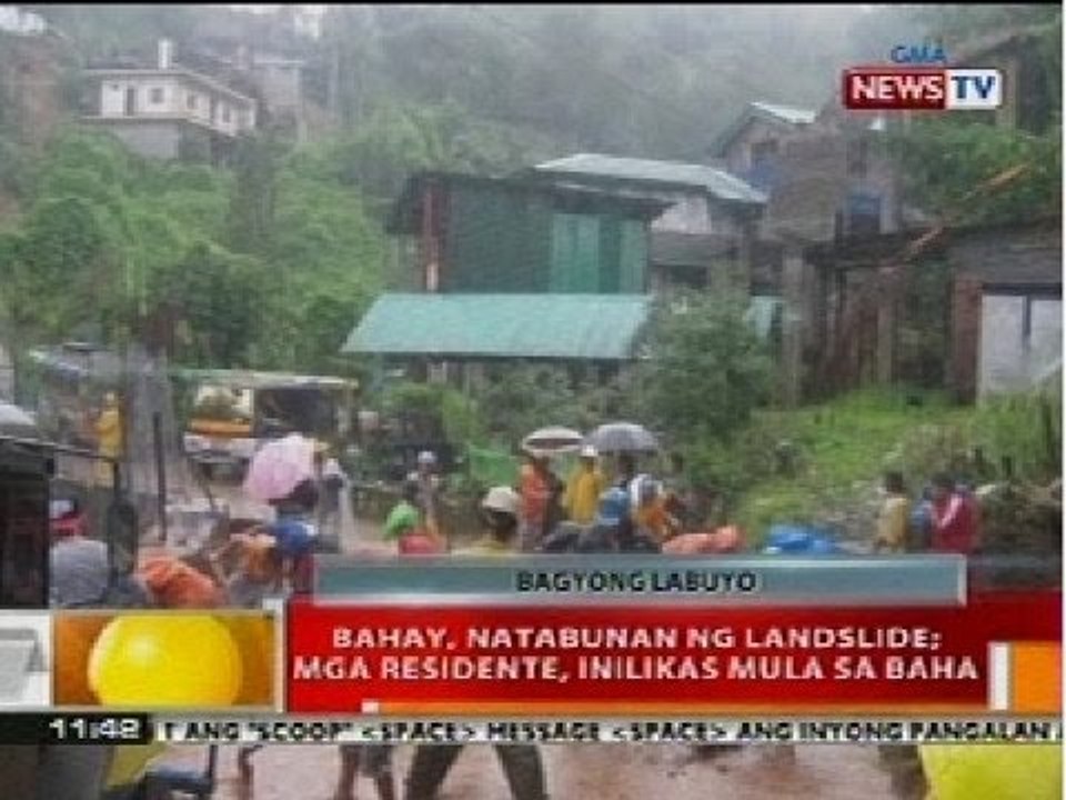 BT: Bahay sa Baguio, natabunan ng landslide