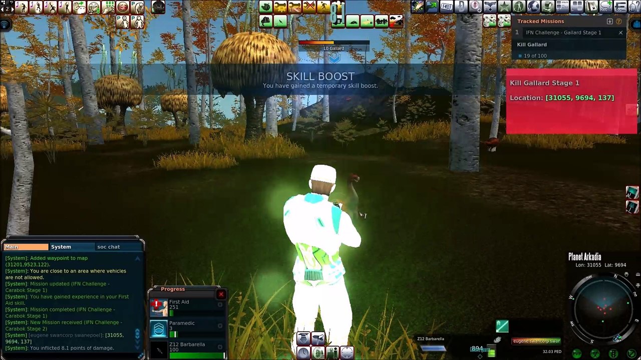 planet arkadia Gallard stage1 Location
