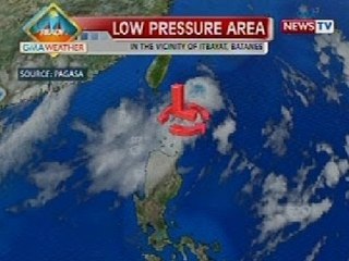 KB: Isang low pressure area, binabantyan ng PAGASA