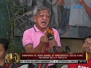 24 Oras: Kampanya vs. pork barrel at presidential social fund, inilunsad ng U.P. Faculty