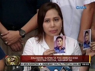 24 Oras: Dalawang suspek sa pag-ambush kina Cristina Decena, iniharap na