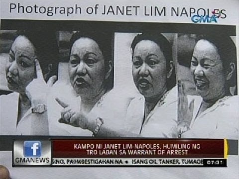 24 Oras: Kampo ni Janet Lim-Napoles, humiling ng TRO laban sa warrant of arrest
