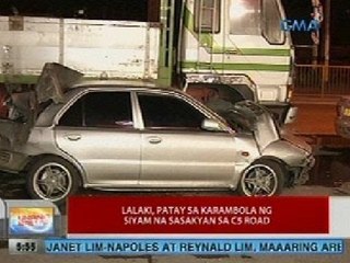 UB: Lalaki, patay sa karambola ng 9 na sasakyan sa C5 Road sa Taguig