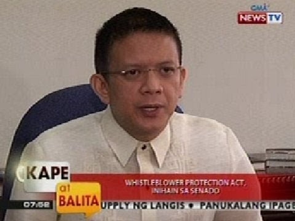 KB: Whistleblower Protection Act, inihain sa Senado