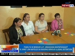 Download Video: NTG: Pamilya ni Benhur Luy, umaasang mapapanagot si Napoles sa kasong serious illegal detention