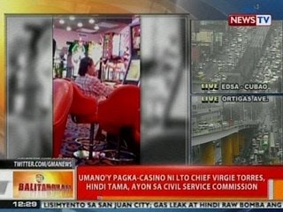 BT: Civil Service Commission: Umano'y pagka-casino ni LTO chief Virgie Torres, hindi tama