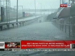 QRT: Iba't ibang parte ng Metro Manila, apektado ng baha dahil sa malakas na ulan