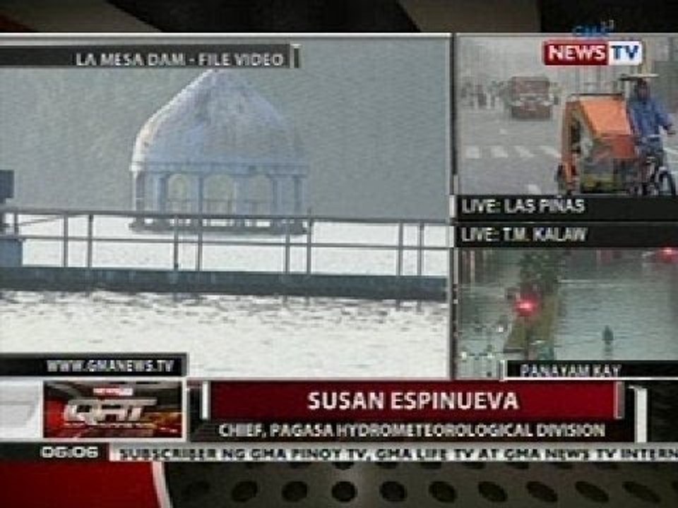 QRT: Lebel ng mga tubig sa dam, posibleng bumaba na kapag bumuti na ang lagay ng panahon
