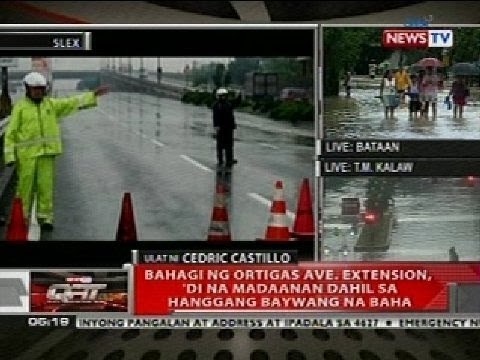 QRT: Bahagi ng Ortigas Ave, Extension, 'di na madaanan dahil sa hanggang baywang na baha