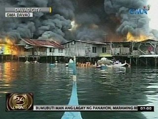 24 Oras: 250 bahay sa Davao City,  nasunog nang dahil lang daw sa cellphone na naiwang naka-charge