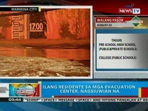 BP: Ilang residente sa mga evacuation center sa NCR, nagsiuwian na